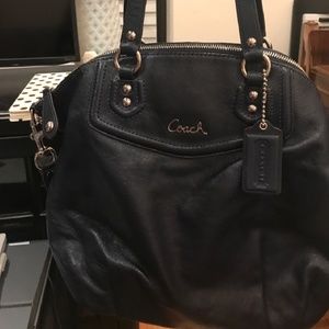 Navy Blue Coach Satchel